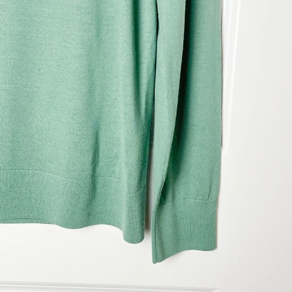 Theory Men's Green Regal Wool Crewneck Sweater Size